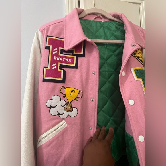 🏆 SALE 🏆 Swankaposh First Row leather varsity jacket-size medium - Picture 6 of 13